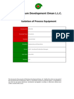 PR-1076 - Isolation of Process Equipment Procedure