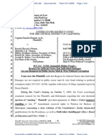 Plaintiffs' Request For Judicial Notice - 11 Oct 2009