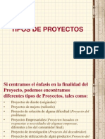 Tipos de Proyectos