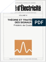 Traité D'électricité - Théorie Et Traitement Des Signaux