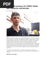 Chefes de Parque Do ICMBio Falam Dos Impactos Ambientais