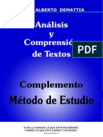 Análisis y Comprensión de Textos PDF