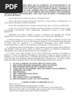 O ESPÍRITO DA VERDADE QUER QUE AS CRIANÇAS, OS ADOLECENTES