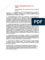 Diferencias Entre La Revisoría Fiscal y La Auditoría Externa