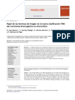 Clasificacion TNM Del Carcinoma Bronocgénico No Microcítico