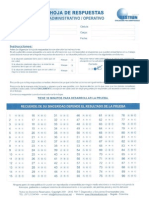 Hojas de Respuestas Administrativo