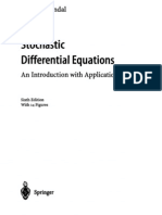 Oksendal - Stochastic Differential Equations