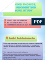 Teaching Phonics, Word Recognition and Word Study