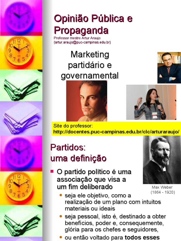Marketing partidário e governamental