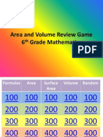 Area and Volume Review Game