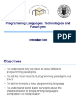 Programming Languages, Technologies and Paradigms