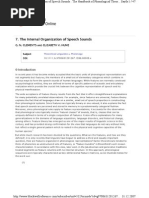 Download Clement e Hume 1995 - The Internal Organization of Speech Sounds by fantasminhacamarada SN209272940 doc pdf