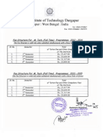 National Institute of Technology Durgapur: Fee Structure For M. Tech. (Full Time) Programmes, 2012 2014