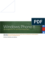 Absolute Beginners Series for Windows Phone 8