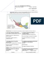 guía de examen. Historia de México
