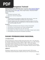 Dasar Pembangunan Nasional