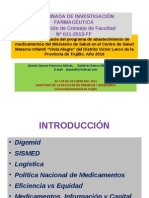 Eficiencia y Eficacia Del Programa de Abastecimiento de