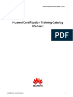 Huawei Certification Training Catalog (Subcontractors) V1.2