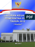 Laporan Keuangan Pemerintah Pusat 2012
