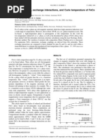 Electronic Structure, Exchange Interactions, And Curie Temperature of FeCo