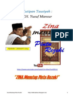 Ust YM Zina Menutup Pintu Rizki