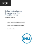 Configuring Dell PowerEdge Servers For Low Latency 12132010 Final