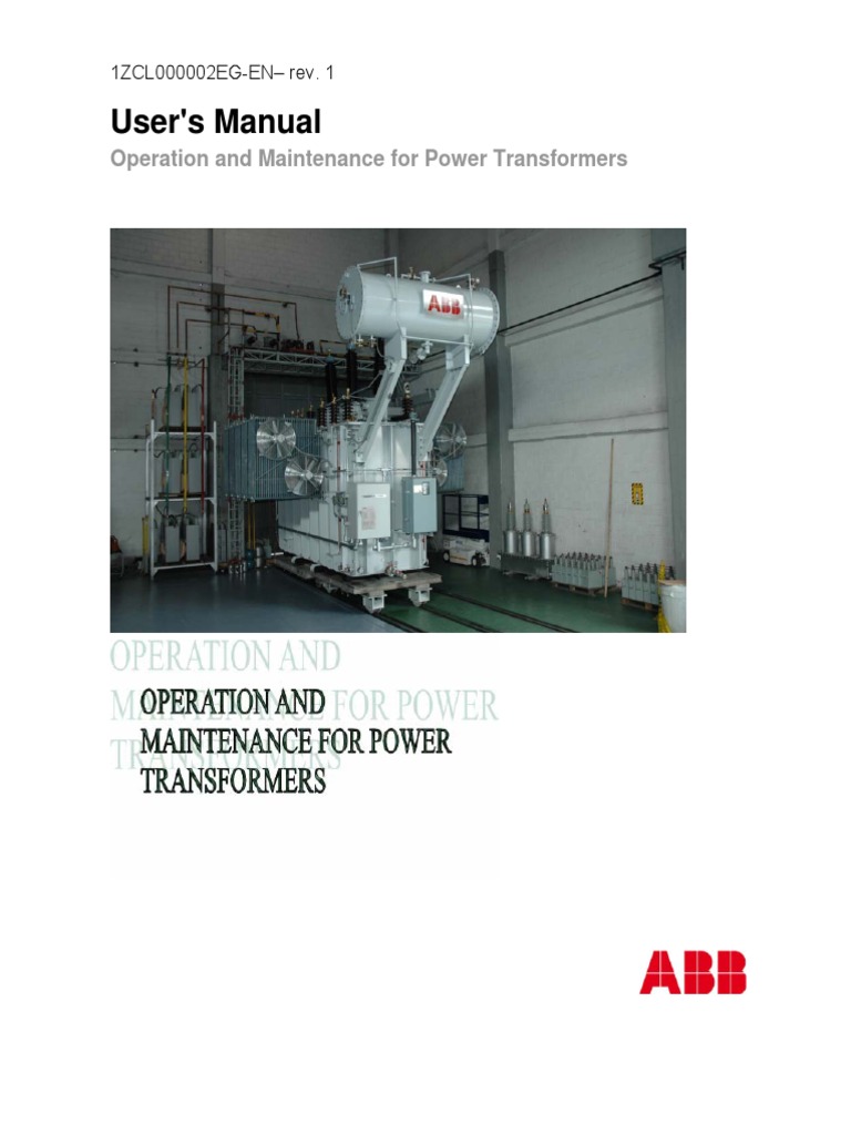 User's Manual: Operation and Maintenance For Power Transformers | PDF