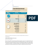 Tarifas de Internet en Bolivia