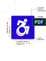 PWD Sign Dimension