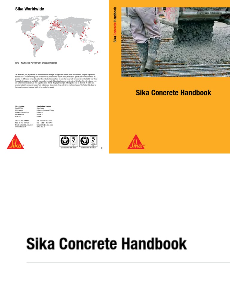 Sika UK Concrete Handbook 2013 PDF Construction Aggregate Concrete
