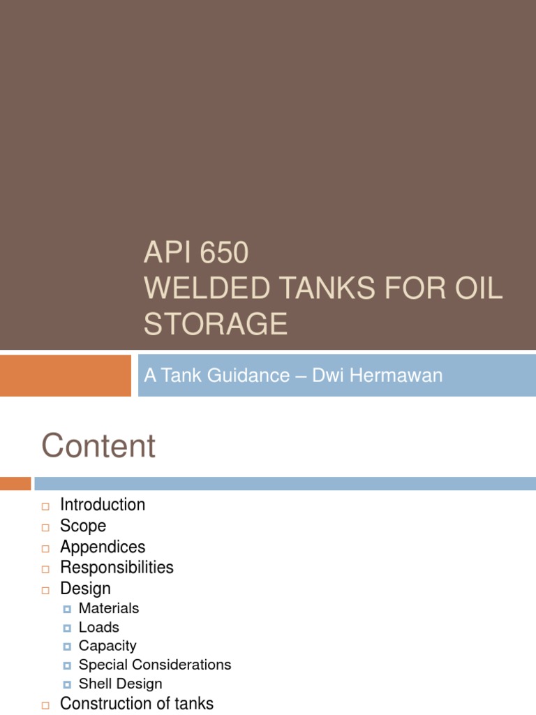 Welded Tanks For Oil Storage | PDF | Structural Steel | Welding