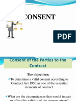 (6) Contract -Consent of Parties