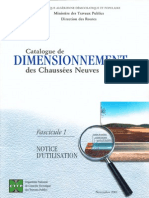 Catalogue de Dimensionnement Des Chaussées Neuves - (Fascicule1) - CTTP
