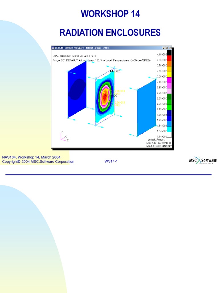 Workshop 14 Radiation Enclosures: WS14-1 NAS104, Workshop 14, March ...