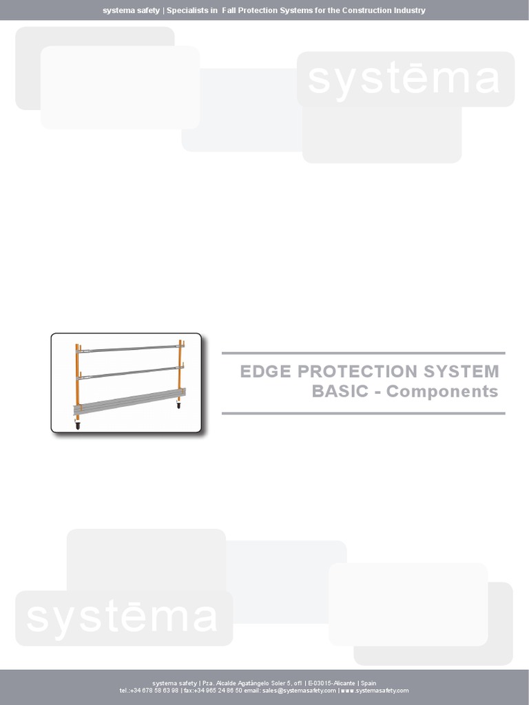 Basic Edge Protection System Components | PDF | Technology & Engineering