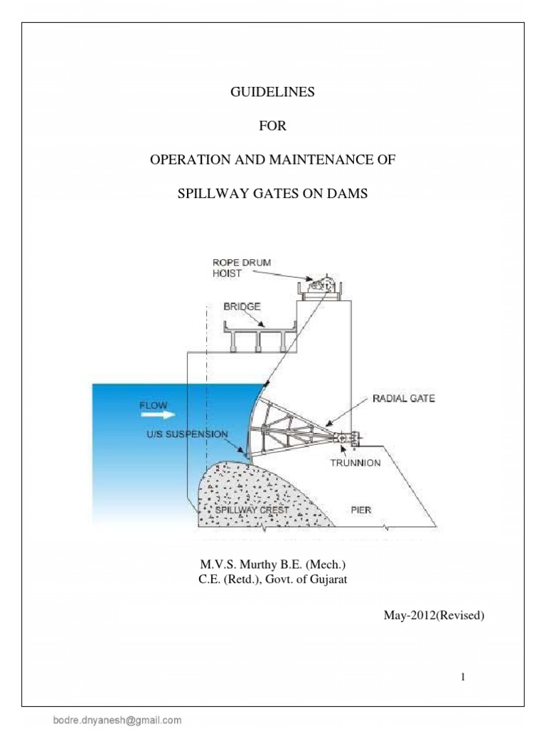 Dam Gate Maintenance Book | PDF | Prestressed Concrete | Gear