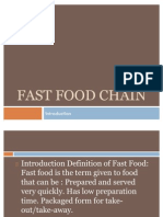 Fast Food Chain Ppt
