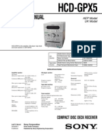 Manual Servico Sony HCD Gpx5