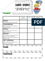 Guided Reading Assessment Form Stinson