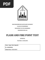 Flash and Fire Point Test