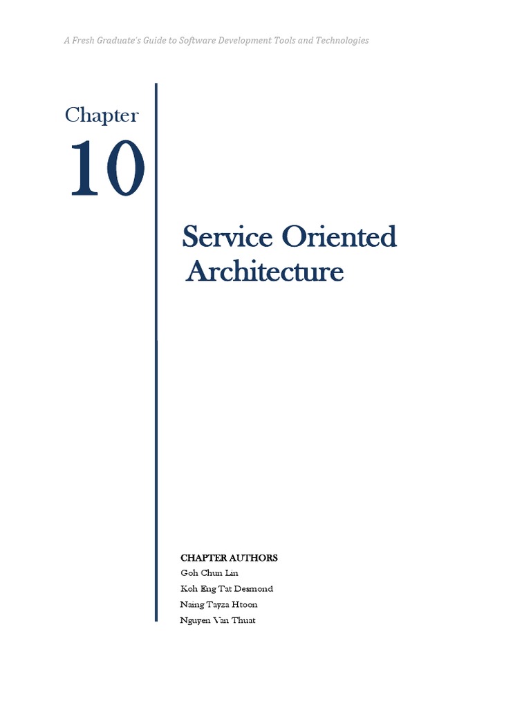 Ch10. Service Oriented Architecture | PDF
