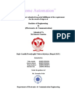 "Home Automation": Bachlor of Engineering in (Electronics & Communication)