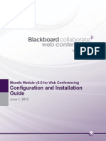 Configuration and Installation Guide For Moodle Module For Blackboard Collaborate Web Conferencing