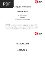Download Computer Architecture I Lecture Presentation 1 by malkovan SN20936543 doc pdf
