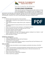 Truck and Coach Tech - Job Ad - 2014 02 07