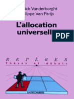 Philippe Van Parijs, Yannick Vanderborght-L'allocation Universelle - Editions La Découverte (2005)