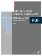 Foro Holistico Sobre El Estudiante Del Xxi