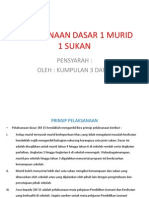 Pelaksanaan Dasar 1 Murid 1 Sukan