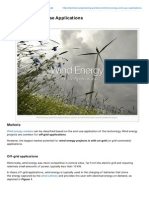 Wind Energy EndUse Applications