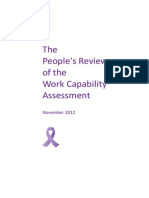 The People's Review of The Work Capability Assessment